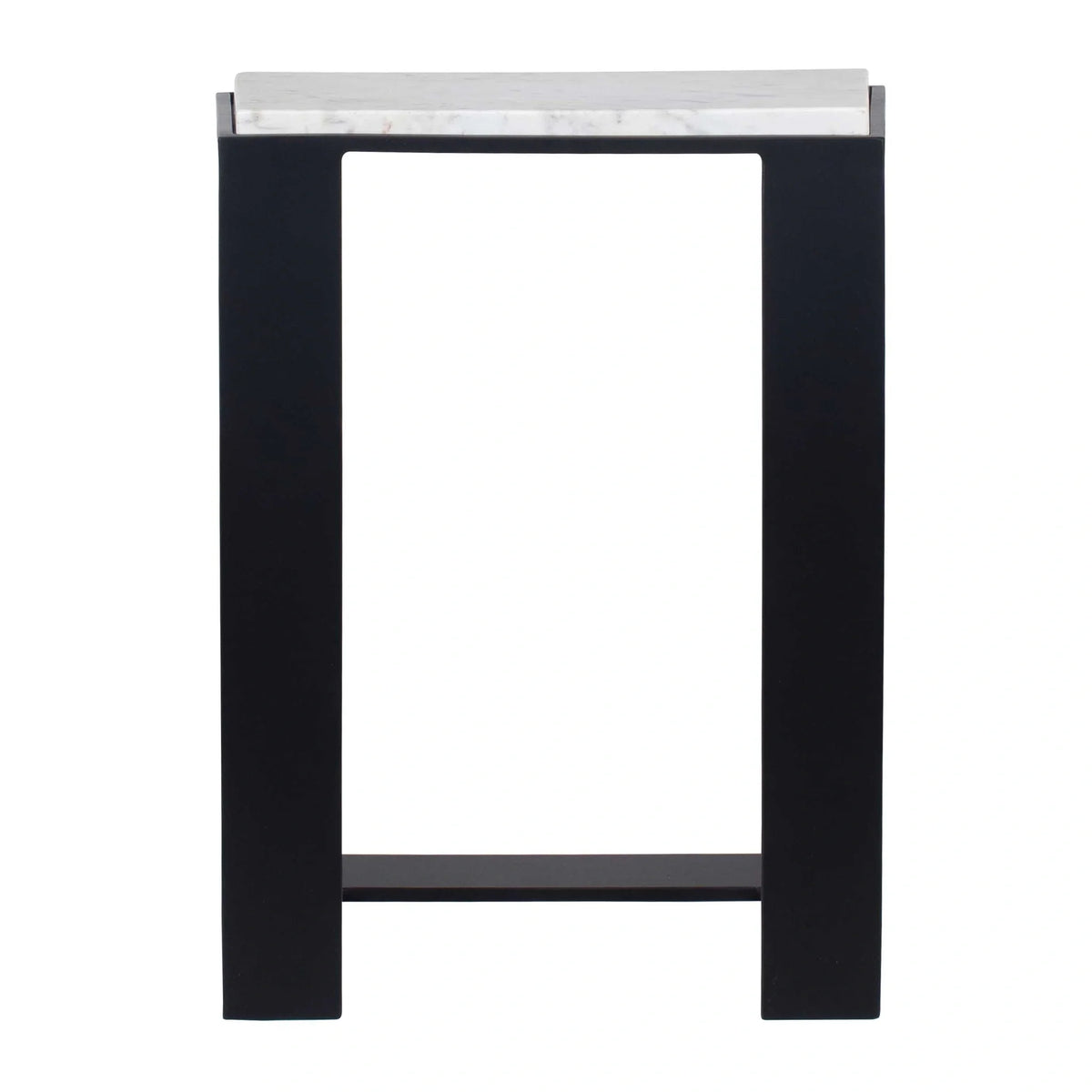 White Marble Accent Table
