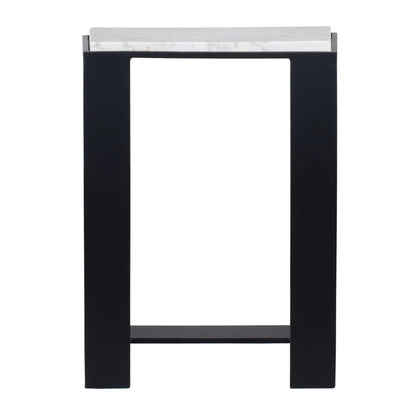 White Marble Accent Table