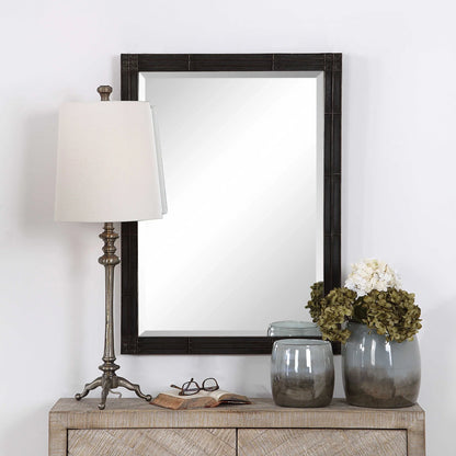 Aged Black Vanity Mirror