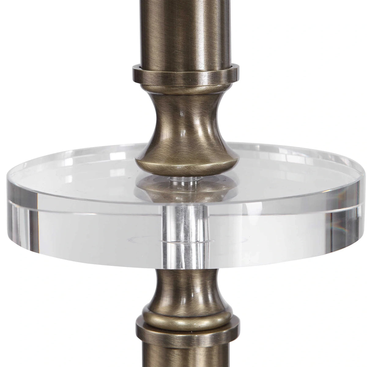 Aged Black Floor Lamp