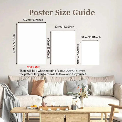 Jesus Walking on Water Canvas Poster - Unframed Wall Art for a Serene Room Aesthetic