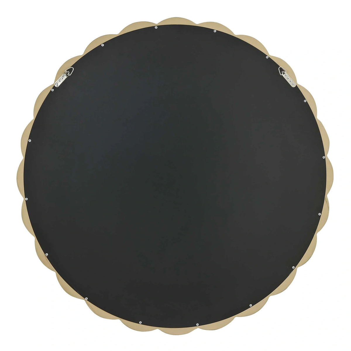 Antique Brass Round Mirror