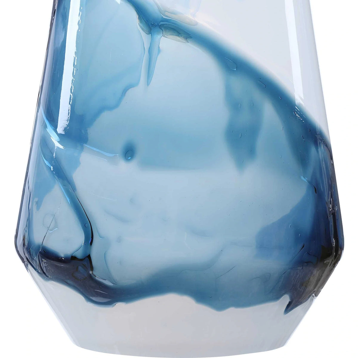 Blue & White 1 Light Mini Pendant