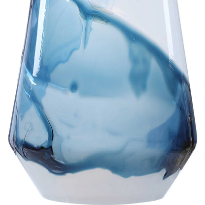 Blue & White 1 Light Mini Pendant