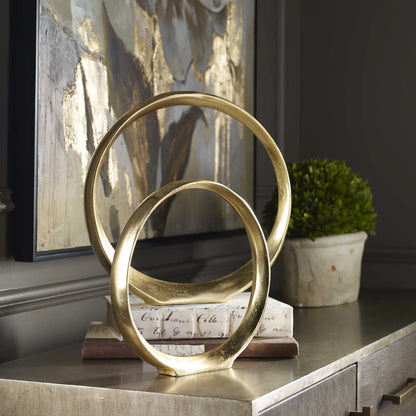 Gold Ring Sculptures Set/2