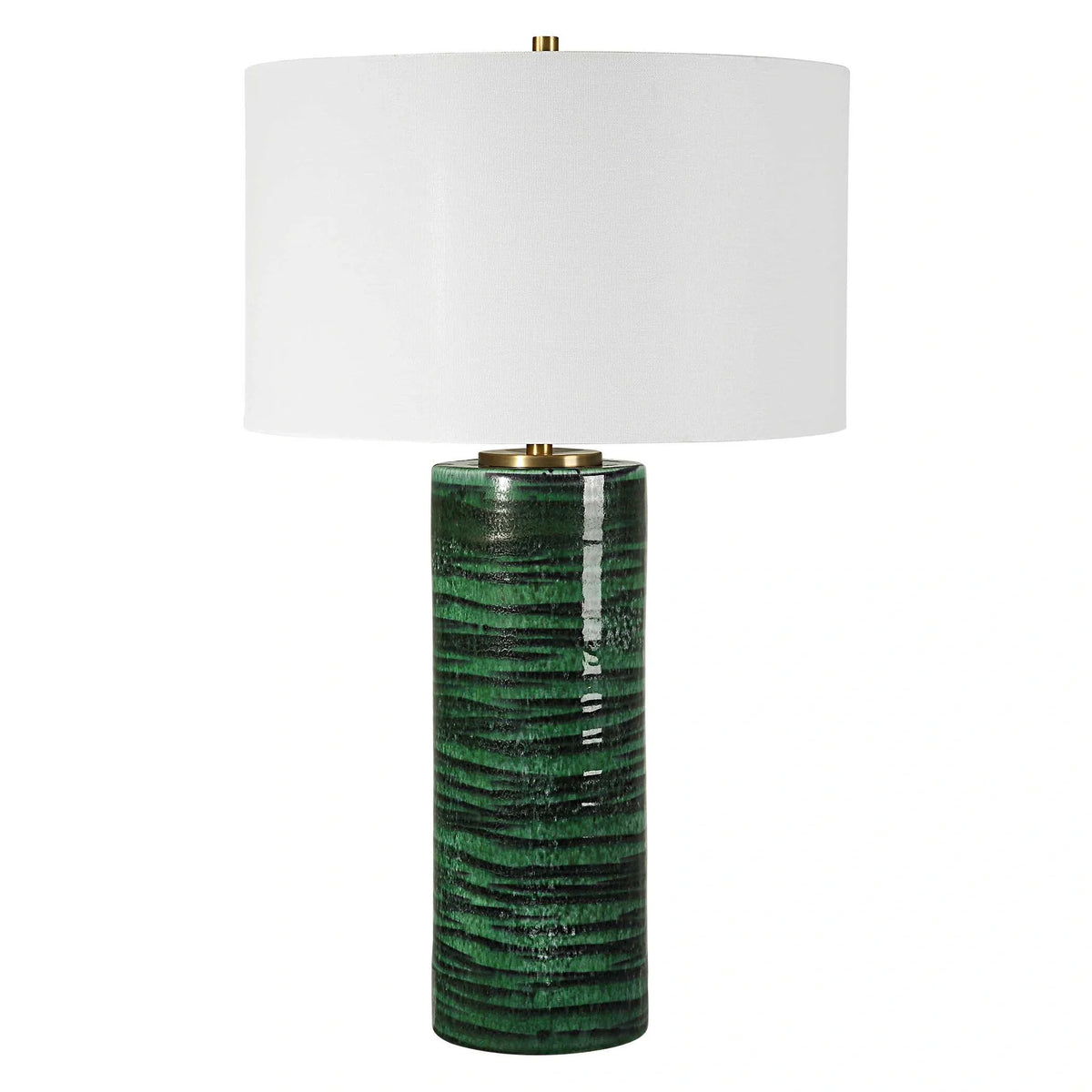 Emerald Green Ceramic Table Lamp