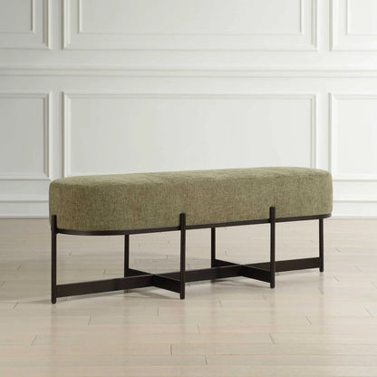 Moss Fabric Bench