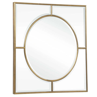 Gold Square Mirror