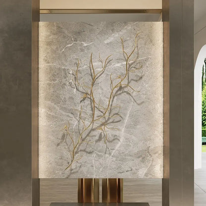 Homary Gold-Tone Iron Branch & Birds Wall Art | 57" Wide Sculptural Metal Wall Décor | No Assembly, 3-Year Warranty