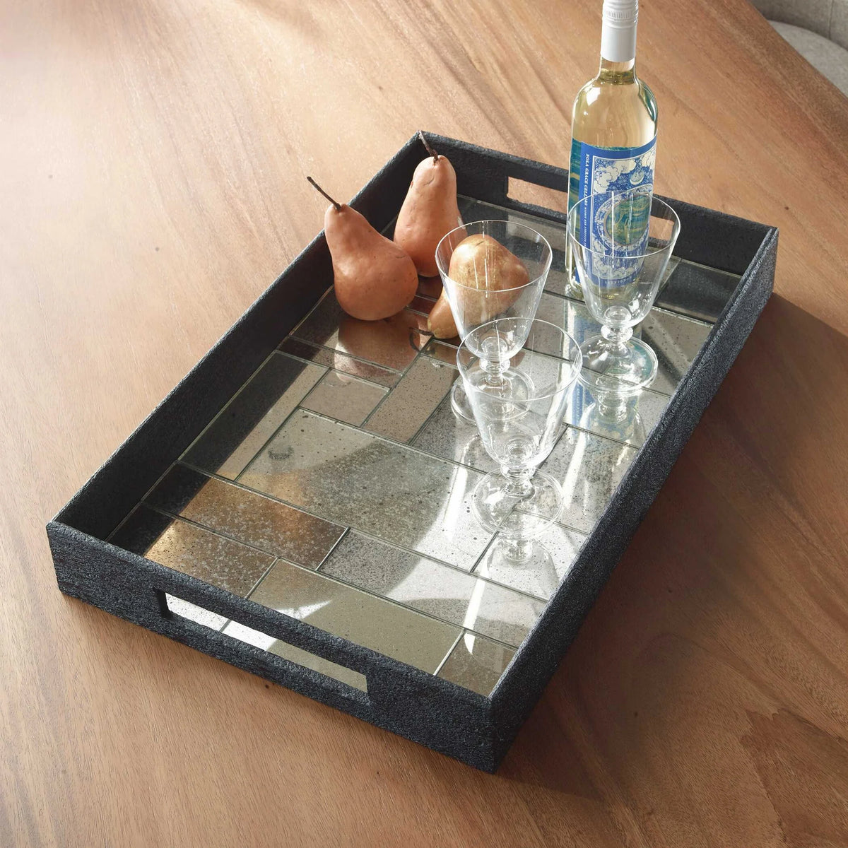 Mosaic Antique Mirrored Tray