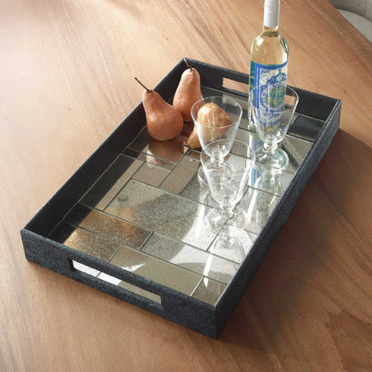Mosaic Antique Mirrored Tray