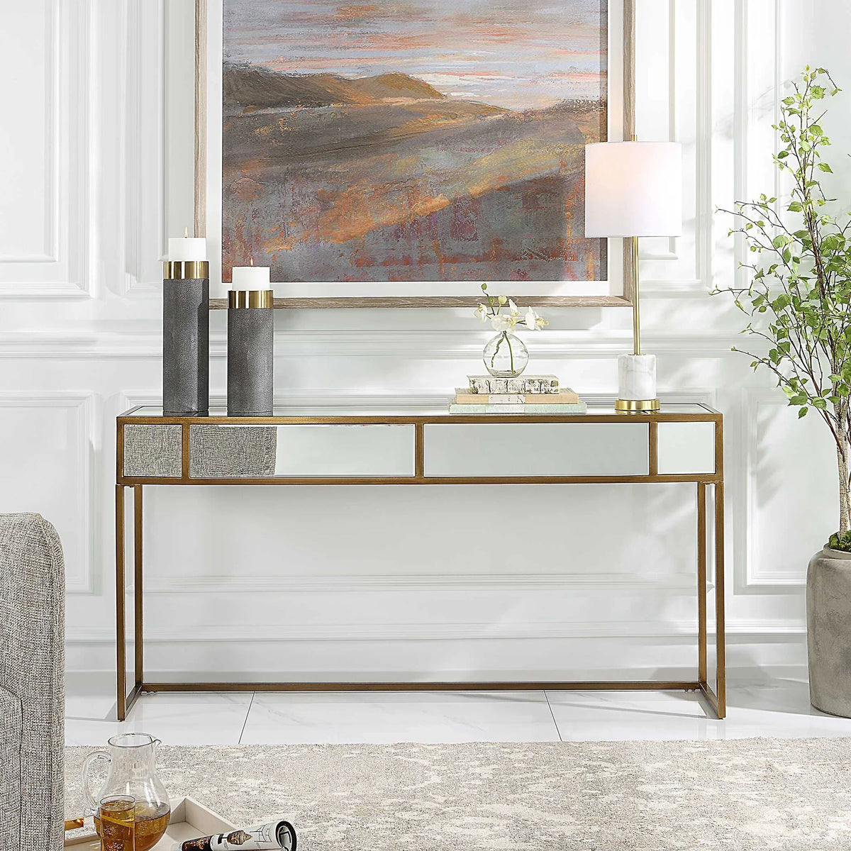 Mirrored Console Table