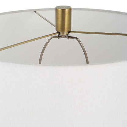 Ivory & Brass Table Lamp