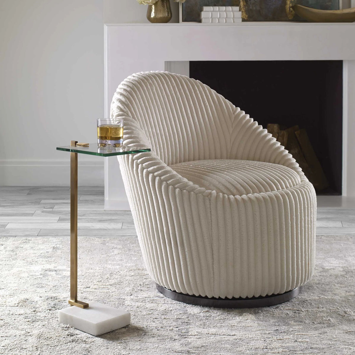 Brass Accent Table