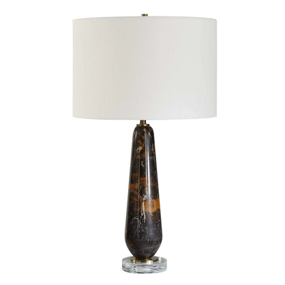 Dark Marble Table Lamp