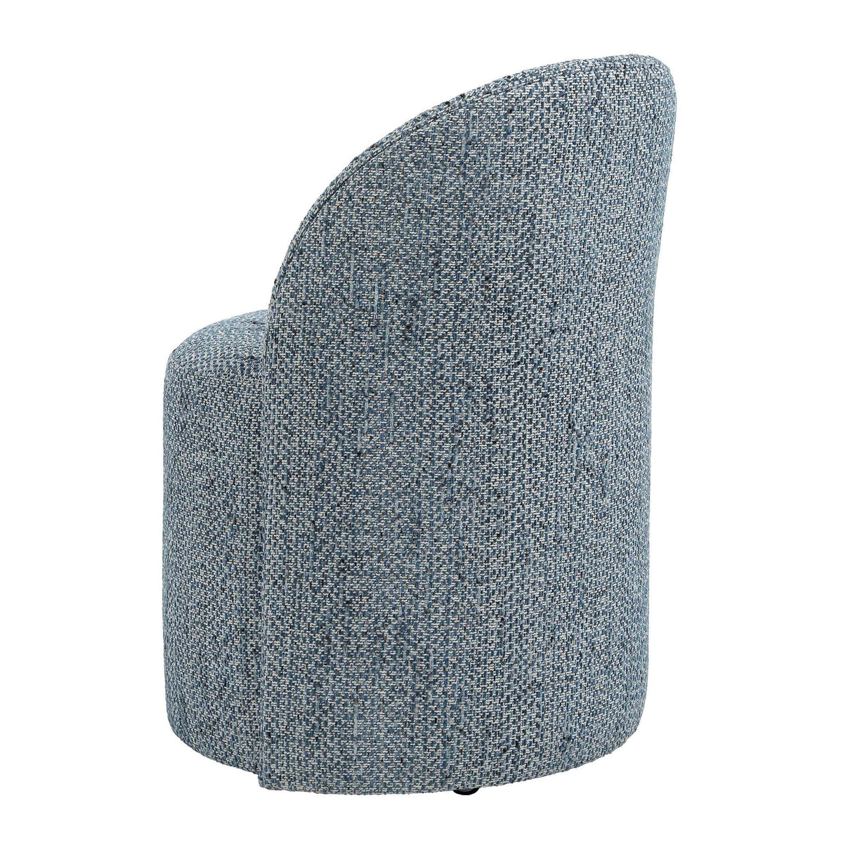 Denim Rolling Dining Chair