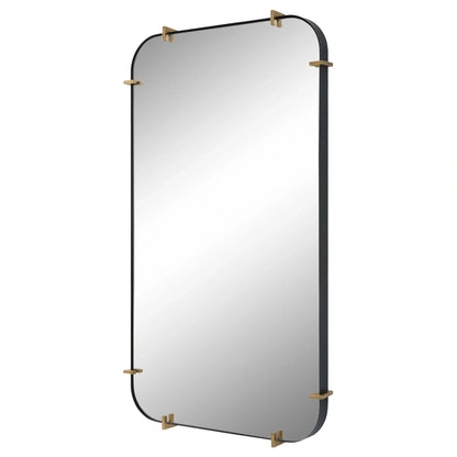 Industrial Iron Strap Mirror