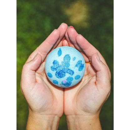 All-Natural Blueberry Bath Bomb