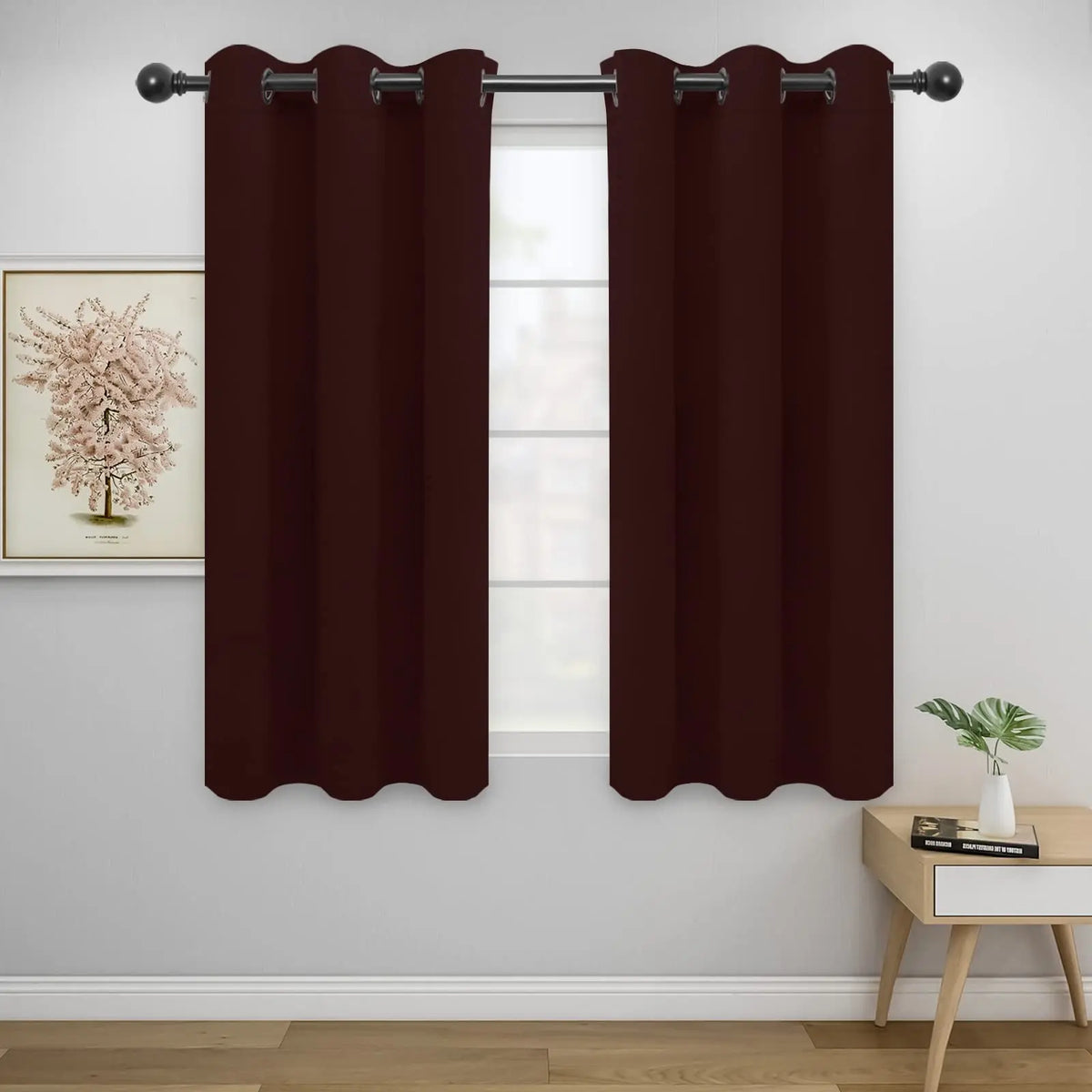 Modern Blackout Curtains | Thermal Insulated, Noise Reducing, Grommet Top | Wide Size Range, Set of 2