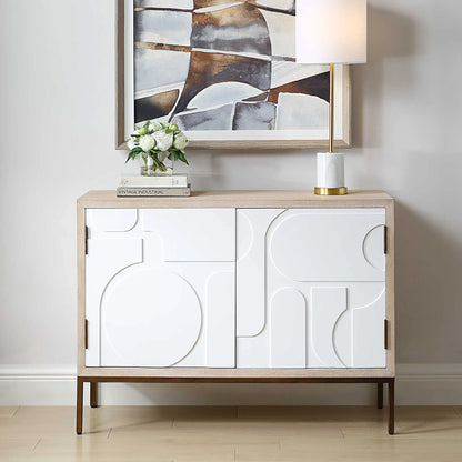 2 Door White Cabinet