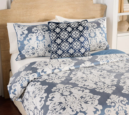 Hotel Du Cobb Jacquard Damask Comforter Set by Dennis Basso - Full Size