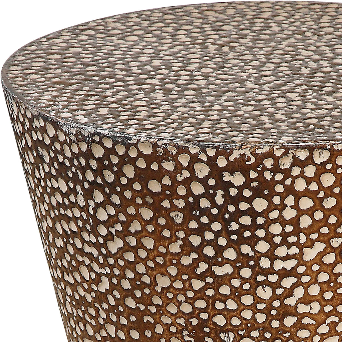 Drum Shaped Accent Table