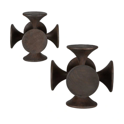 Harmony Dark Wooden Sculptures Set/2