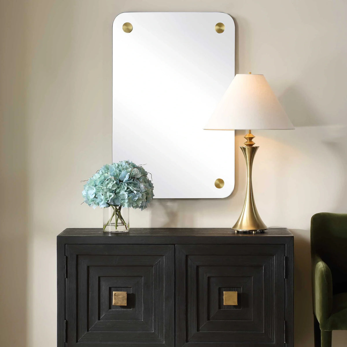 Frameless Medallion Mirror