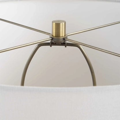 Olive Glass Table Lamp