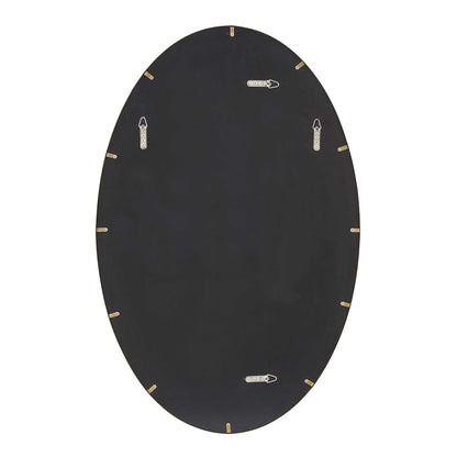 Antique Brass Oval Mirror