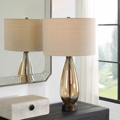 Teardrop Glass Table Lamp