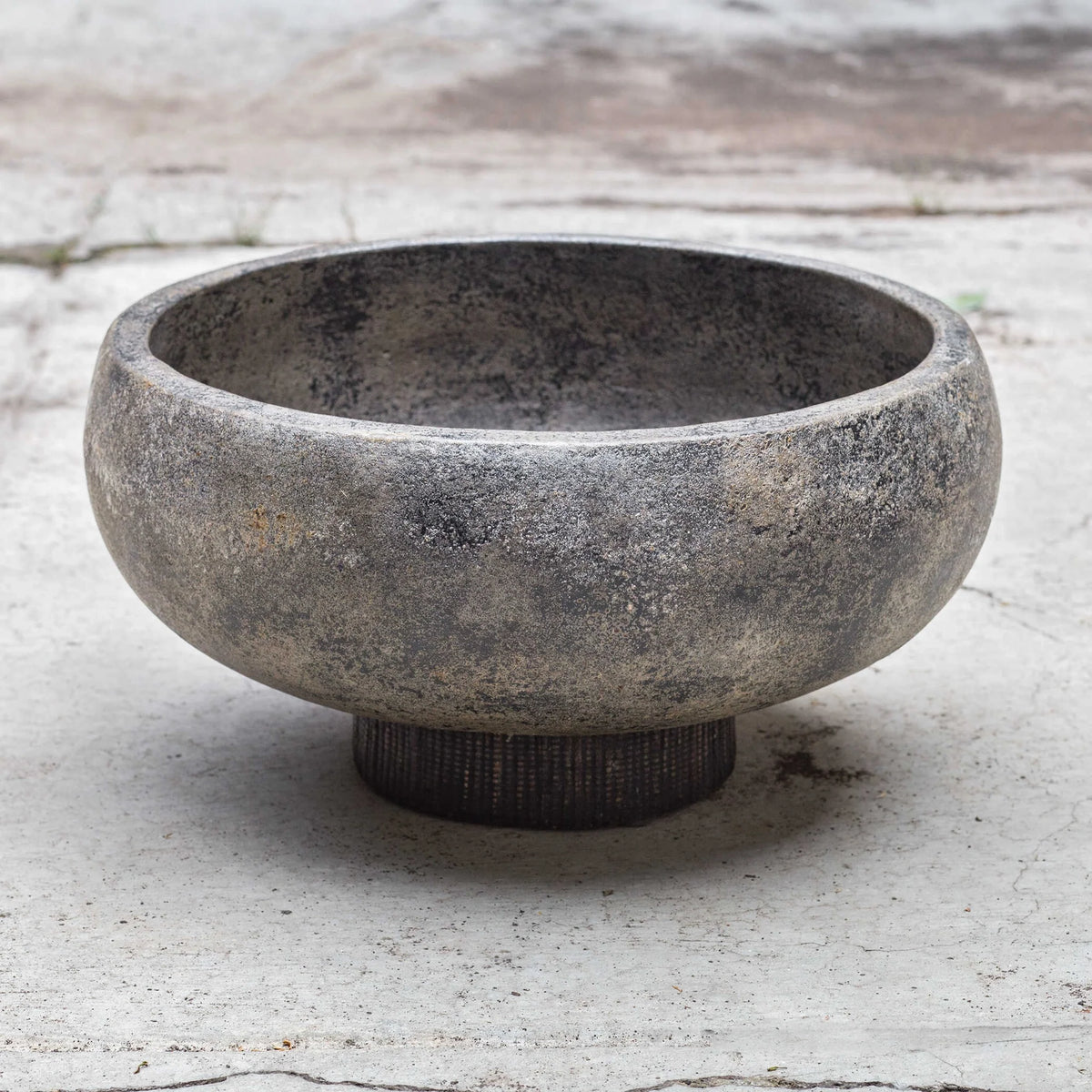Aged Black Bowl