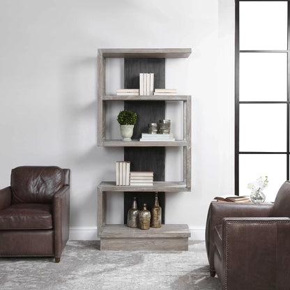 Asymmetrical Modern Etagere