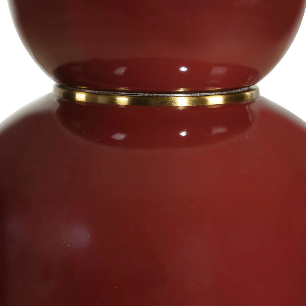 Burgundy Ceramic Table Lamp
