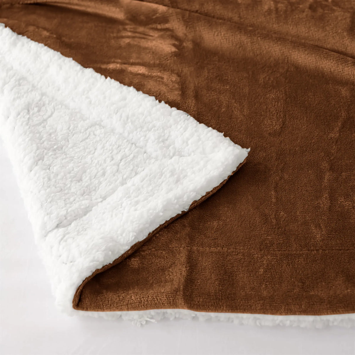 Imperial Homeware Sherpa Fleece Blanket, Dual-Layer 230 GSM Fleece and 180 GSM Sherpa, Warm Lightweight Throw for Bed, Sofa or Travel