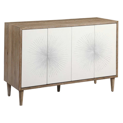 4 Door White Cabinet