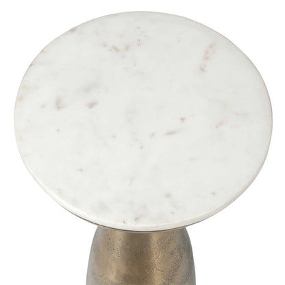 Marble & Brass Drink Table