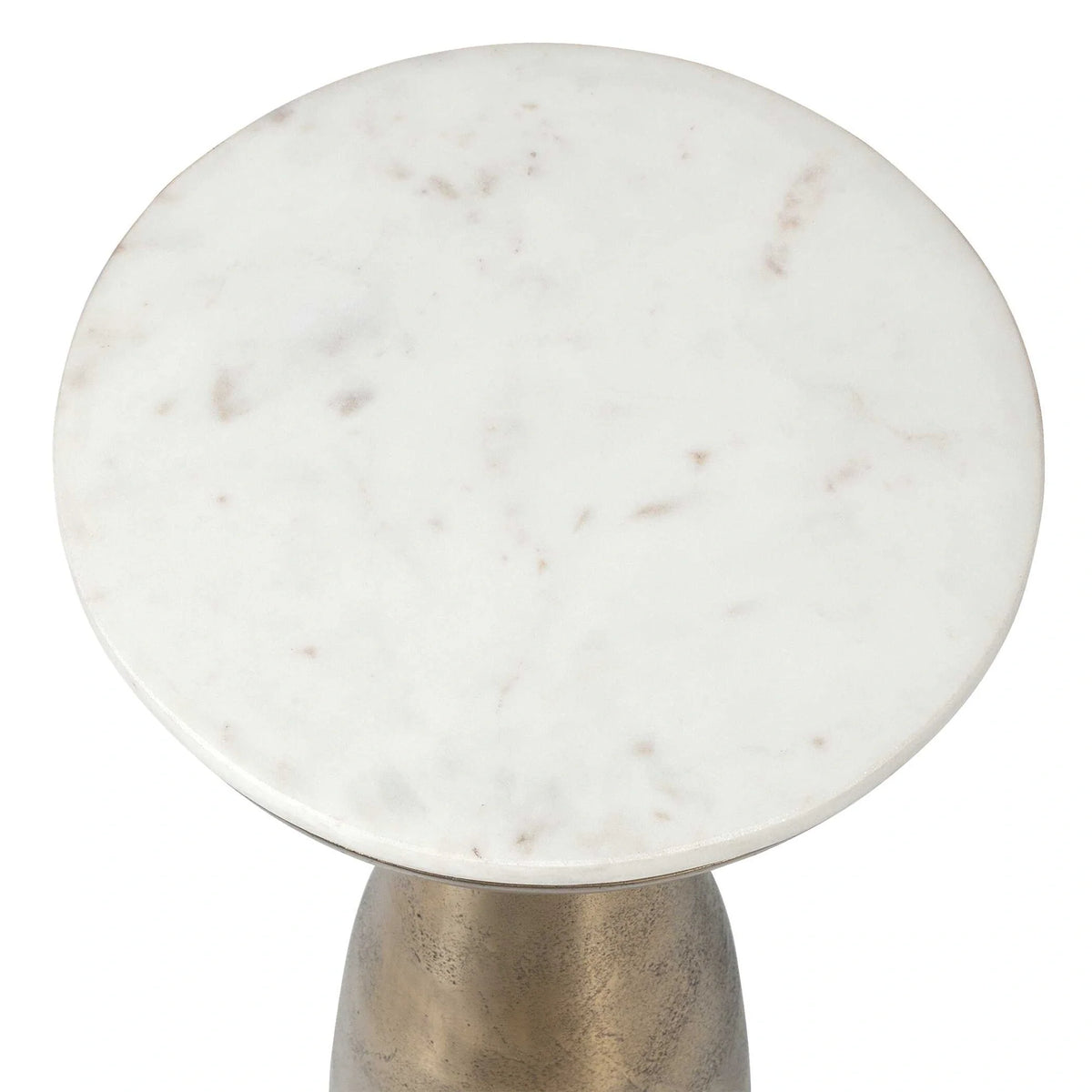 Marble & Brass Drink Table