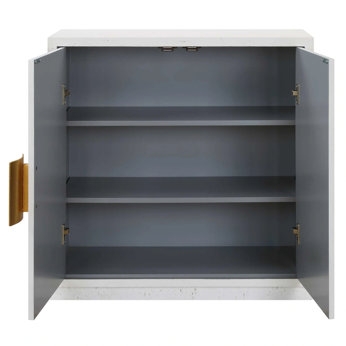 2-Door White Cabinet