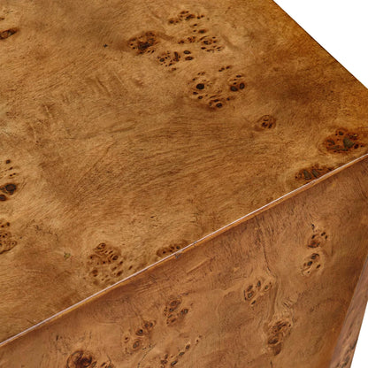 Geometric Burl Accent Table