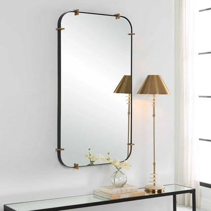Industrial Iron Strap Mirror