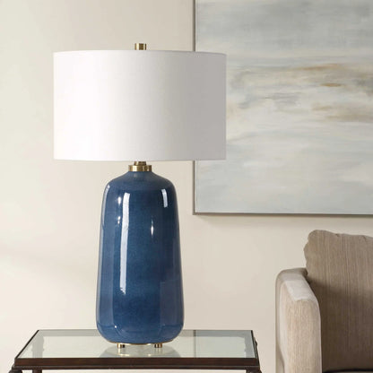 Blue Glaze Table Lamp