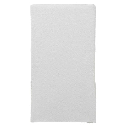 White Linen Armless Chair
