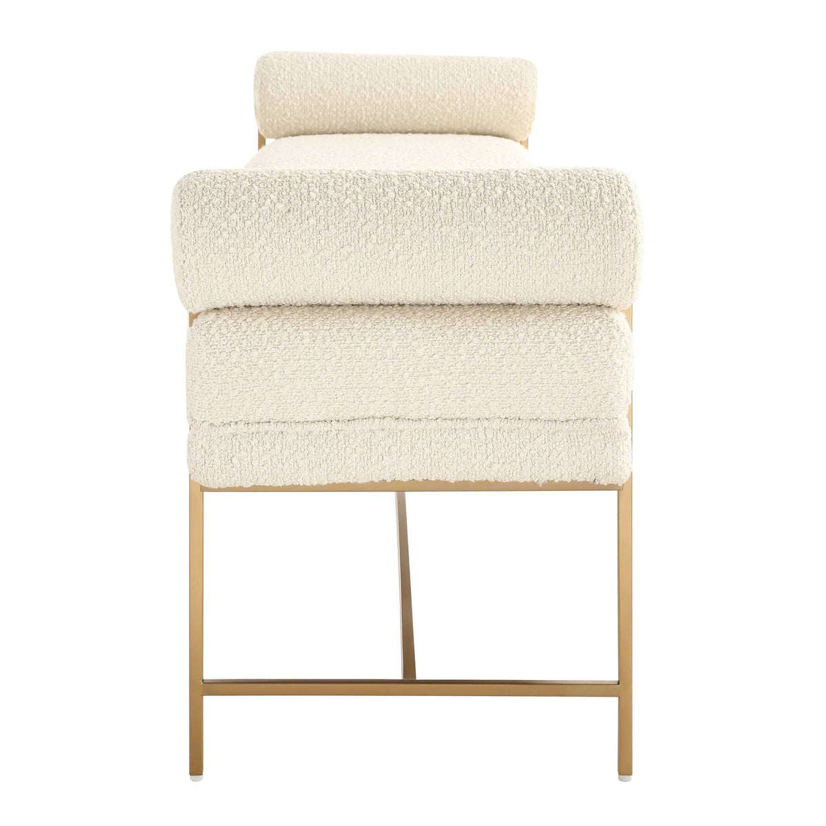 Pearl White Bolster Bench
