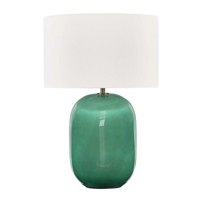 Teal Ceramic Table Lamp