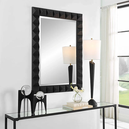 Studded Pattern Black Mirror