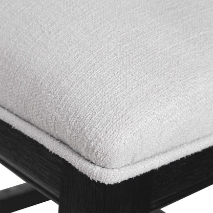 Whitewashed Wood Counter Stool
