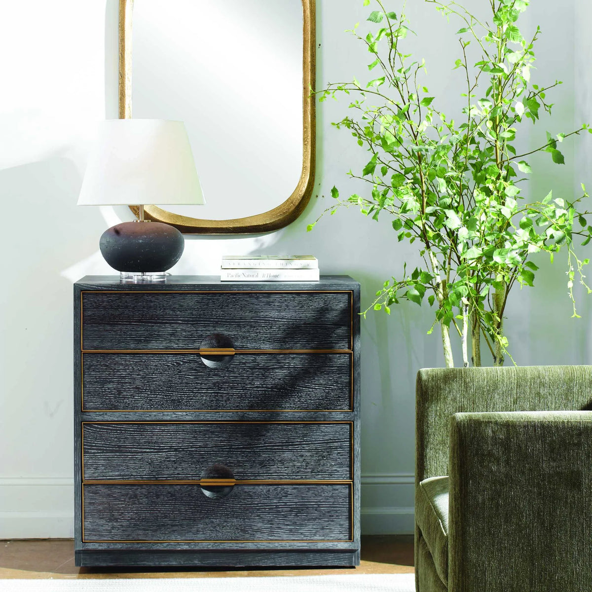 4 Drawer Walnut Chest
