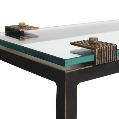Glass Top Accent Table