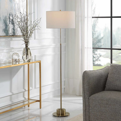 Adjustable Brass Floor Lamp